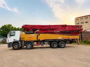 Concrete pumping system of the 2019 SANY SYM5449THB unidad 56 used concrete boom pump truck.