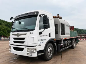 Pump body and pipeline system of the 2020 Zoomlion ZLJ5140THBJE unidad 10 used truck-mounted concrete line pump.