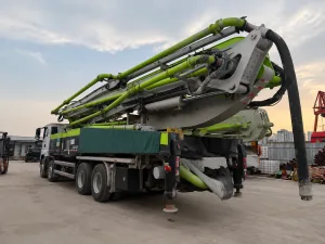 Concrete pumping system of the 2020 Zoomlion ZLJ5440THBKF unidad 56 used concrete boom pump truck.