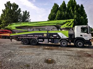 2019 Zoomlion 56m شاحنة مضخة خرسانة بذراع ZLJ5441THBSE – Scania شاسيه