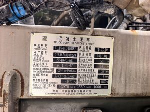 2021 Zoomlion 56m camion pompe à béton à flèche ZLJ5440THBKE – SINOTRUK châssis