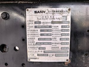 2021 SANY 60m شاحنة مضخة خرسانة بذراع SYM5462THB – SANY شاسيه